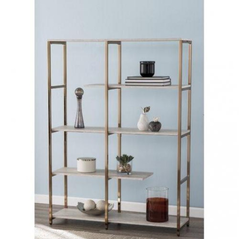 Стелаж для зберігання в стилі Loft Золотий NS-1814 1530x1100x300 мм