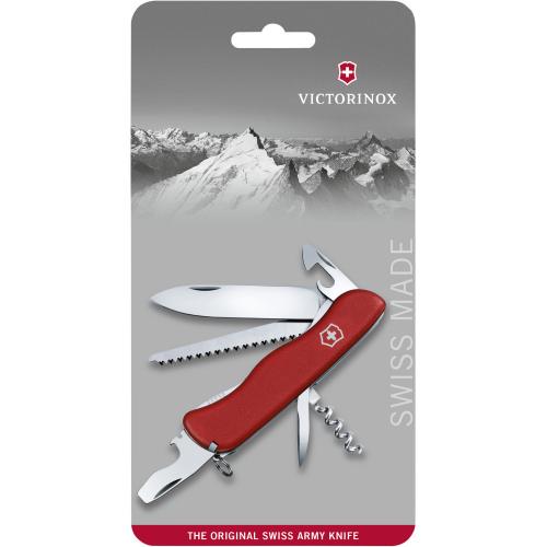 Складаний швейцарський ніж Victorinox Forester 11,1 см у блістері Червоний (0.8363.B1)
