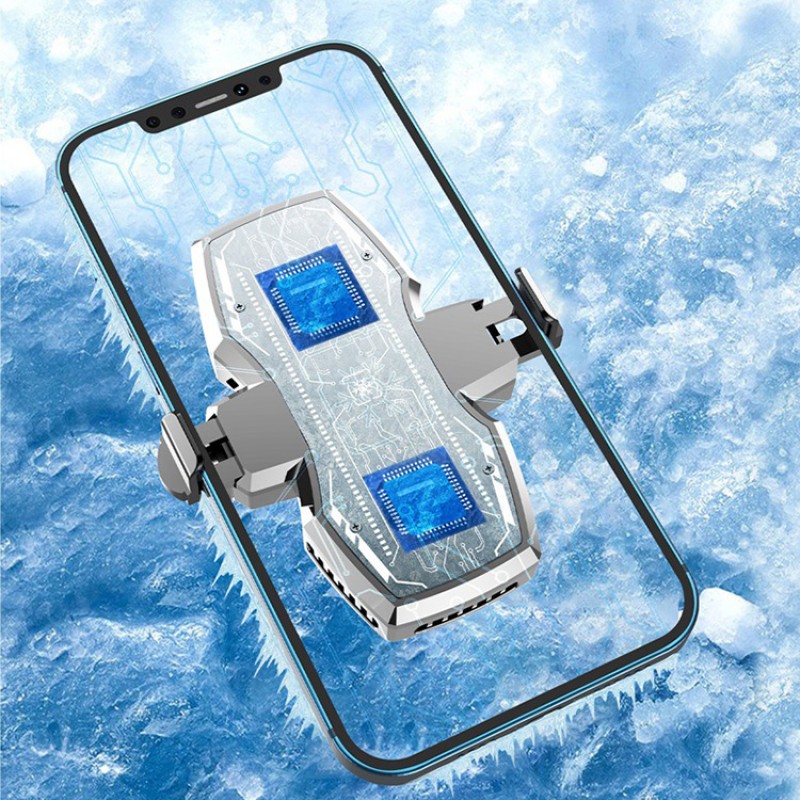 Універсальний напівпровідниковий радіатор-вентилятор для смартфона Union PUBG Mobile K4 Silver