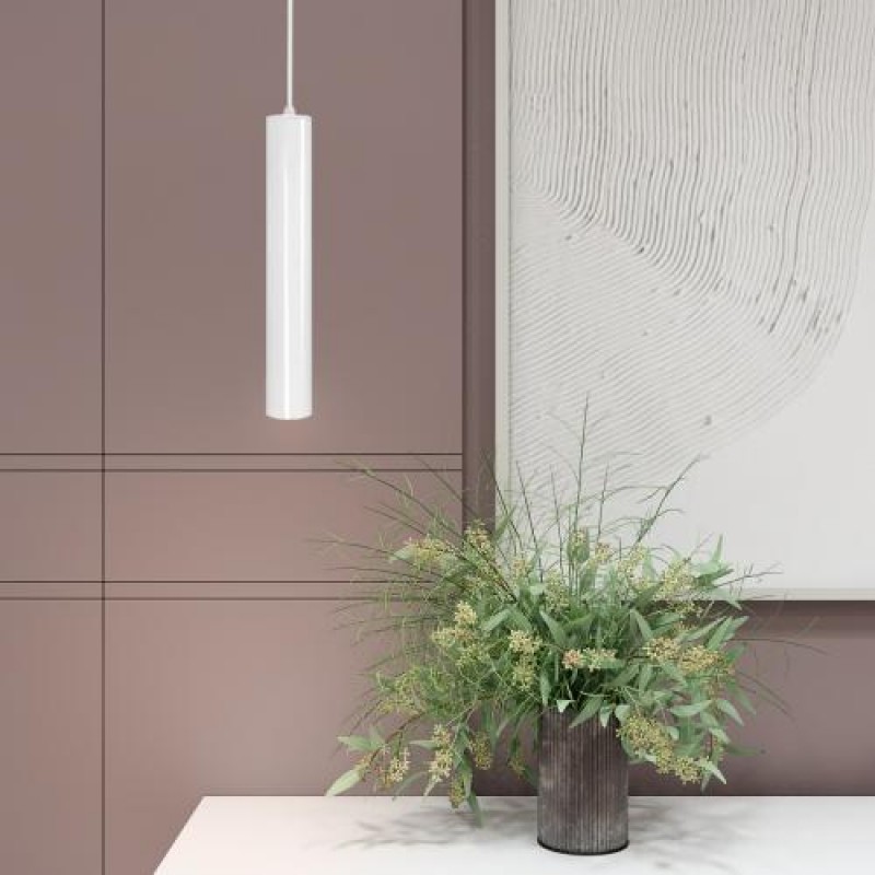 Світильник підвісний MSK Electric Tube NL 3522 WGL білий глянець