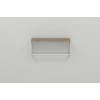 Полиця настінна Ferrum-decor Юзібі 270x600x150 метал Білий ДСП Сонома Трюфель 16 мм (UZI0033) в інтернет супермаркеті PbayMarket!