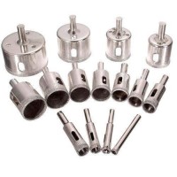 Набір свердл алмазних MHZ 6-50 мм по склу та кераміці Набір свердл алмазних MHZ 6-50 мм по склу та кераміці