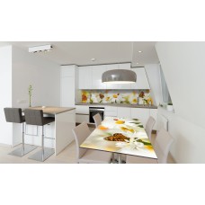 Наклейка вінілова на стіл Zatarga «Ромашки та Метелики» 600х1200 мм Z180574st