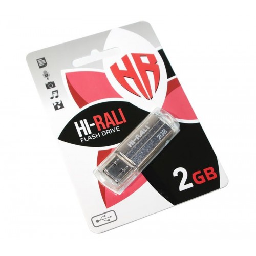 Флеш-накопичувач USB 2GB Hi-Rali Corsair Series Silver (HI-2GBCORSL) в інтернет супермаркеті PbayMarket!