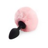 Силіконова анальна пробка М Art of Sex - Silicone Bunny Tails Butt plug Pink, діаметр 3,5 см в інтернет супермаркеті PbayMarket!