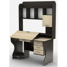 Стіл комп'ютерний Тиса Мебель СУ-8 Венге Молочний 1880x680x1300 мм