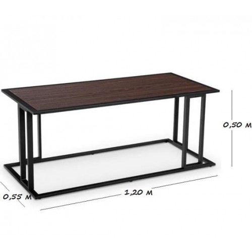 Журнальний, кавовий столик GoodsMetall у стилі Лофт 1200х500х550 ЖС151 Журнальний, кавовий столик GoodsMetall у стилі Лофт 1200х500х550 ЖС151