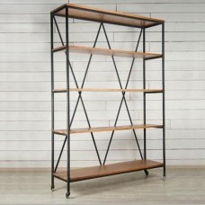 Стелаж для зберігання в стилі Loft NS-1707 2030x1400x400 мм Черный