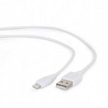 Кабель Cablexpert USB2.0 BM - Lightning, 0.1м Білий (CC-USB2-AMLM-W-0.1M)