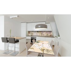 Наклейка вінілова на стіл Zatarga «Карта світу» 600х1200 мм Z180757st