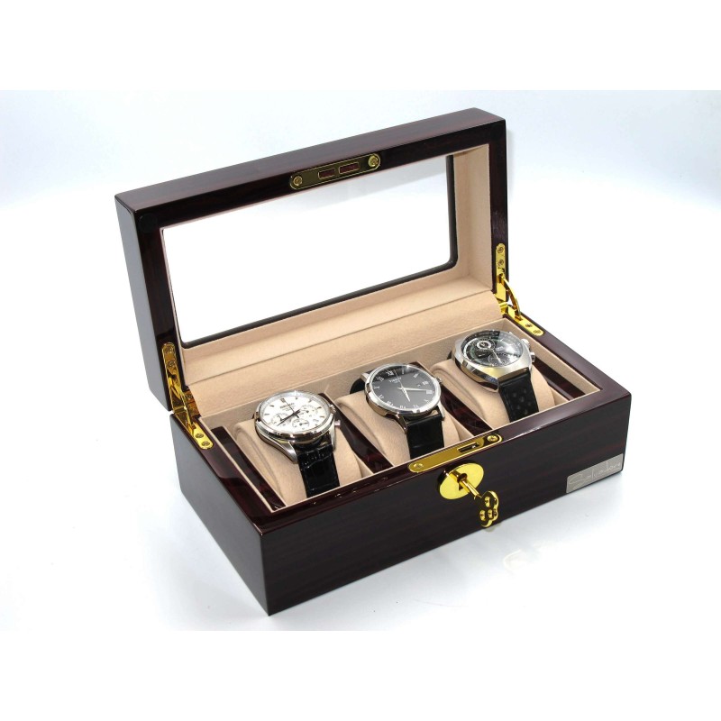 Шкатулка для зберігання годинників Salvadore WB/3085/3.EC Бордовий