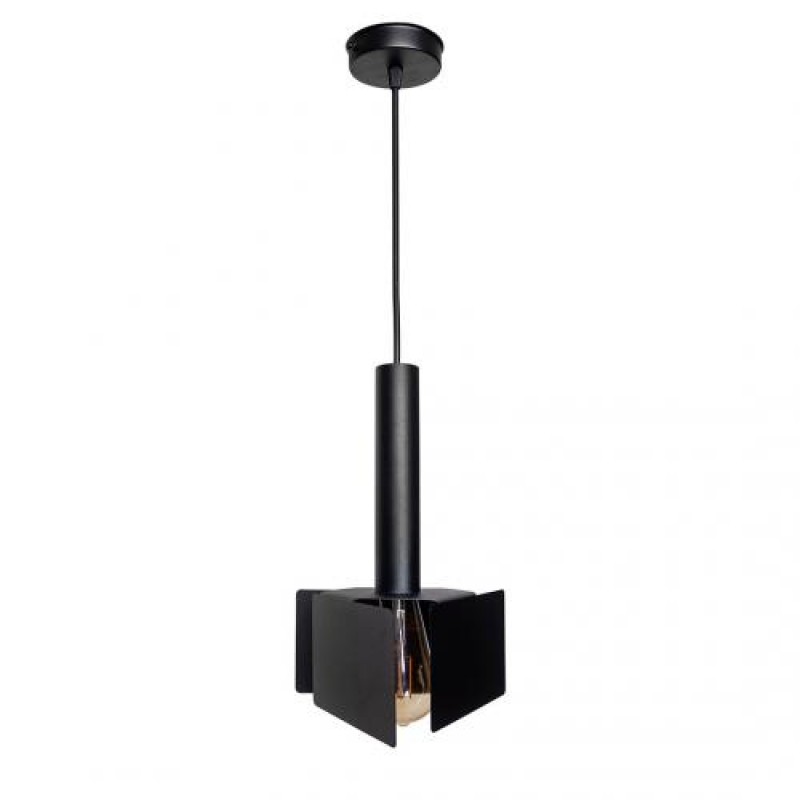 Світильник підвісний MSK Electric Turin у стилі лофт під лампу Е27 NL 2030 BK чорний