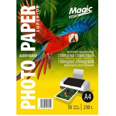 Фотопапір Magic Superior A4 230 г/м2 двосторонній глянець Білий 50 шт