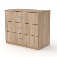 Комод для речей Компанит 3Б Дуб сонома (kom-226)