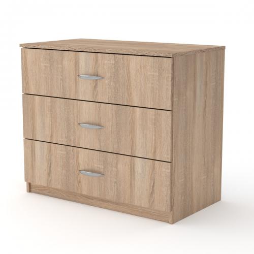 Комод для речей Компанит 3Б Дуб сонома (kom-226)