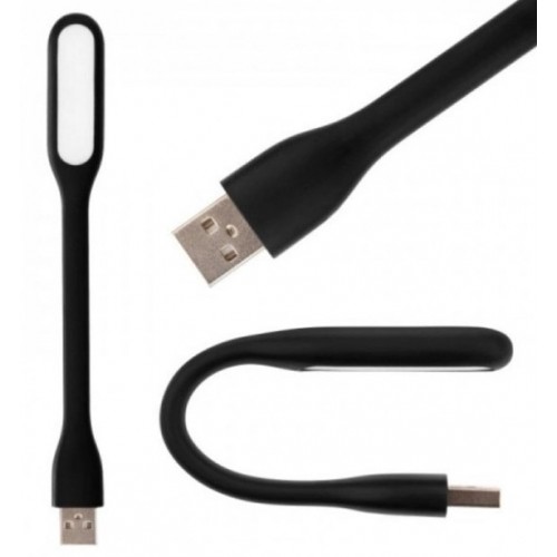 Портативний USB світильник для ноутбука та Power Bank No Brand 169х18х9 мм Чорний (2104618513)