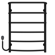 Рушникосушарка електрична Каскад Дуга П6 500х700 Deffi Чорний EF16 (C.KD.70.50.6.E.B.L.5)