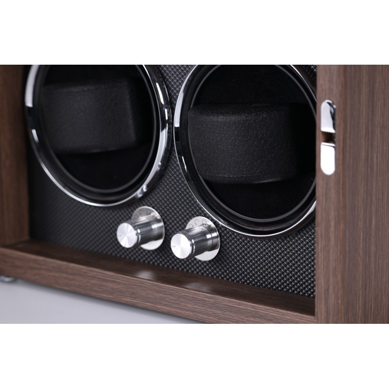 Скринька Salvadore для підзаводу 2 годинників X/2BR 2x2 Коричневий