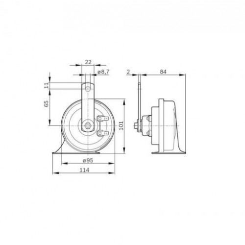 Звуковий сигнал Bosch 0986AH0503 12V (420/500 Гц, 60W) 2 шт