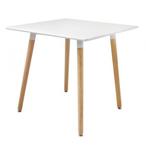 Стіл обідній SDM Нурі 80 х 80 см квадратний Білий (37664) Стіл обідній SDM Нурі 80 х 80 см квадратний Білий (37664)