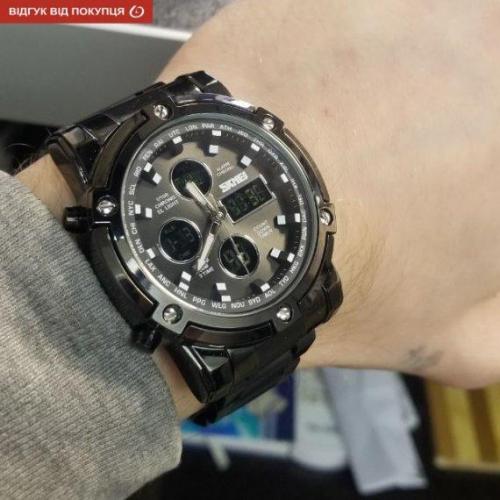 Чоловічий наручний годинник Skmei Molot Limited AllBlack Чорний Чоловічий наручний годинник Skmei Molot Limited AllBlack Чорний