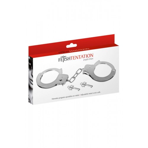 Наручники Fetish Tentation Adjustable metal wrist cuffs