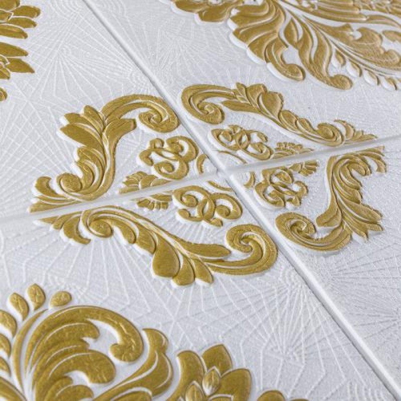 Самоклеюча 3D панель 3D Loft HP-HJH-01-5 Білий вінтаж 700x700x5мм