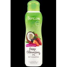Шампунь Tropiclean Ягода та Кокос для котів і собак глибокого очищення Berry Clean Shampoo 355 мл 202498