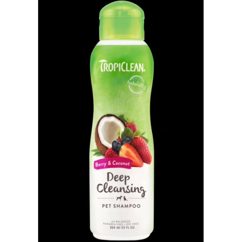 Шампунь Tropiclean Ягода та Кокос для котів і собак глибокого очищення Berry Clean Shampoo 355 мл 202498