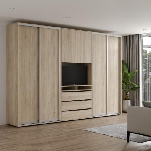 Шафа-купе під телевізор ViAnt ШКTV4 365х60х240 см Дуб сонома (7974)