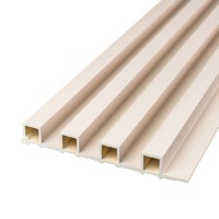 Декоративна стінова рейка Sticker Wall WPC 3000x160x23 мм Кремовий (SW-00001858)