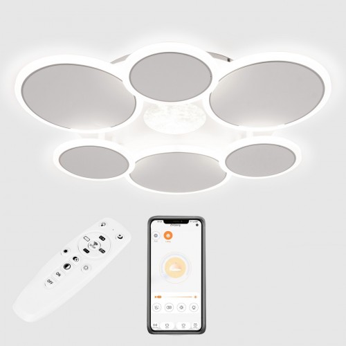 Стельова люстра LED Sunlight 5890/3+3 Білий