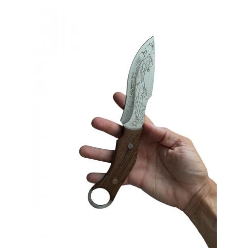Ніж туристичний Gorillas BBQ 1-2460 24.5 см Коричневий (KN1064) Ніж туристичний Gorillas BBQ 1-2460 24.5 см Коричневий (KN1064)