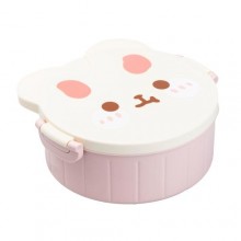 Ланч-бокс дитячий зі столовими приборами TS Kitchen Rabbit 18*18*7 см рожевий (HP12270P)