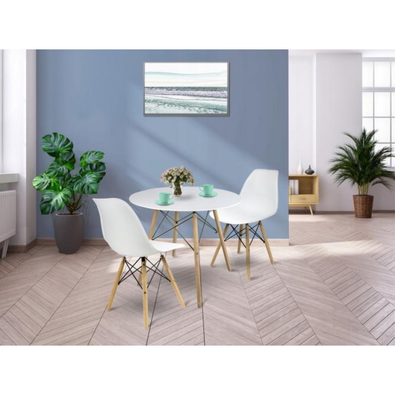 Стіл обідній JUMI Scandinavian Design White 80 див.