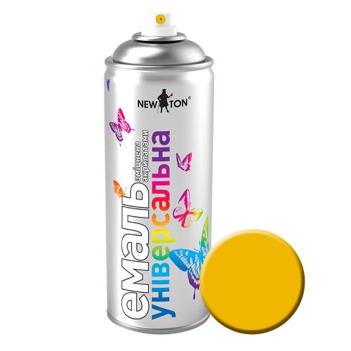 Емаль універсальна Аерозоль New Ton 400 мл RAL 1023 Жовта Емаль універсальна Аерозоль New Ton 400 мл RAL 1023 Жовта