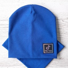 Дитяча шапка з хомутом КАНТА розмір 52-56 Синій (OC-253)