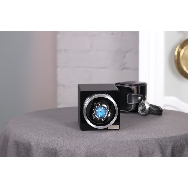 Шкатулка Salvadore для підзаводу 1 годинника MB/411/B 11х11х17,5 см Чорний
