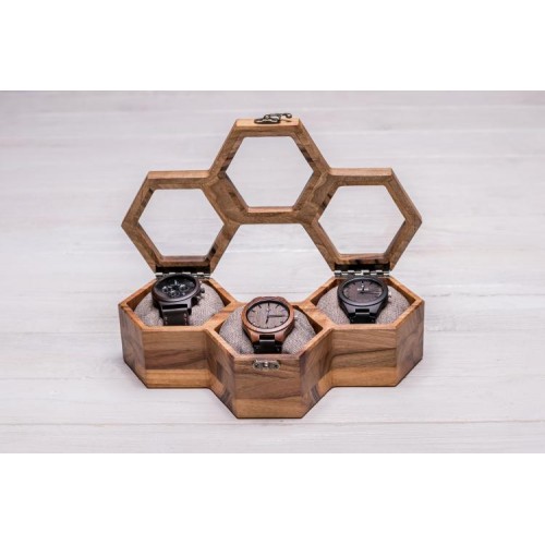Шкатулка для зберігання наручних годинників ecoWalnut 7.8х27.1х14.1 см Шкатулка для зберігання наручних годинників ecoWalnut 7.8х27.1х14.1 см