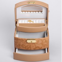 Кейс-скринька для прикрас YIWU 15.5x11.5x11.5 см Коричневий (HP-5-23BR)