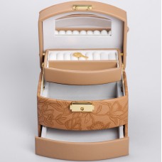 Кейс-скринька для прикрас YIWU 15.5x11.5x11.5 см Коричневий (HP-5-23BR)