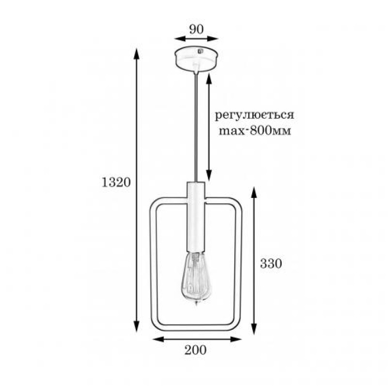 Світильник підвісний MSK Electric Asket під лампу Е27 NL 2033 WH білий