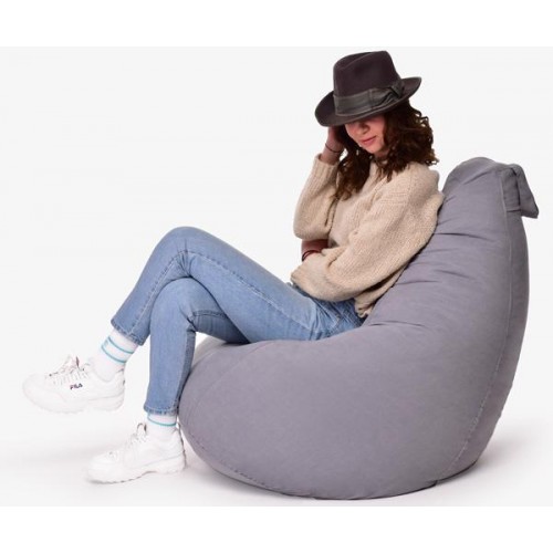 Крісло Мішок Груша Велюр 120х85 Студія Комфорту Стандартний розмір сірий Крісло Мішок Груша Велюр 120х85 Студія Комфорту Стандартний розмір сірий