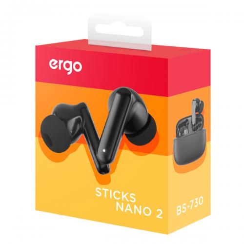 Гарнітура Ergo BS-730 Sticks Nano 2 Black (6819300)