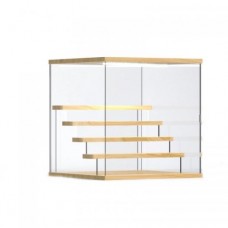 Бокс-вітрина прозора з підсвіткою для аксесуарів з дверцятами Woody 320х320 Акрил 3 мм ( B23005L )
