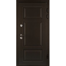 Двері вхідні Ваш Вид Канна Фарба двоколірна RAL 8019/Біла текстура 850/950х2040х100 Ліве/Праве