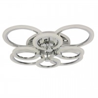 Стельова LED люстра Sunlight 5333/4+4 СR R хром