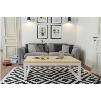 Кавовий журнальний столик у стилі Loft NS-605 480x1200x600 мм Белый Кавовий журнальний столик у стилі Loft NS-605 480x1200x600 мм Белый