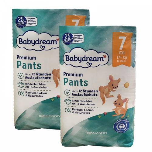 Дитячі підгузки-трусики Babydream Premium 7 XXL (17+ кг) 32 шт