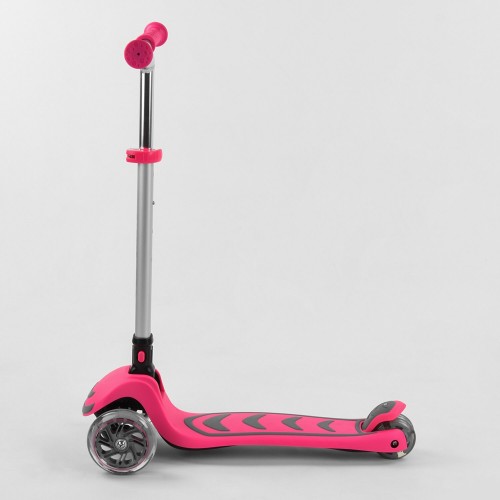 Самокат триколісний Best Scooter складане алюмінієве кермо, 4 колеса PU зі світлом Pink (102317) Самокат триколісний Best Scooter складане алюмінієве кермо, 4 колеса PU зі світлом Pink (102317)